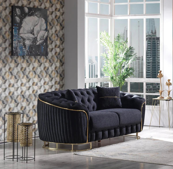 Rosa Turkish Sofa (Black)