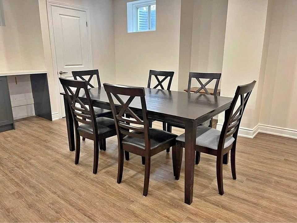 EVA Wooden Dining Table Set (7 Piece)