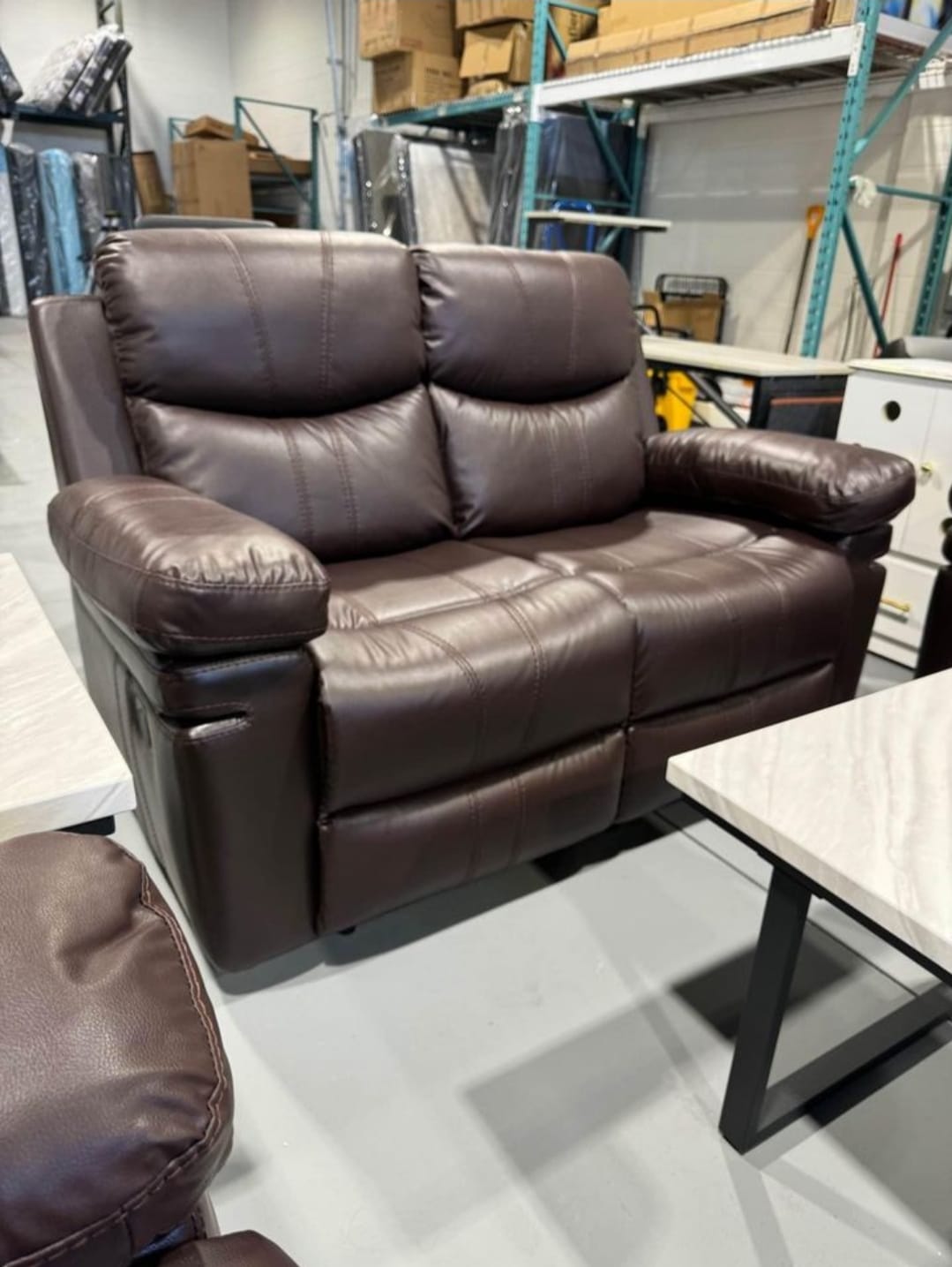 Alpha / Gaston - Manual Recliner Set ( Brown)