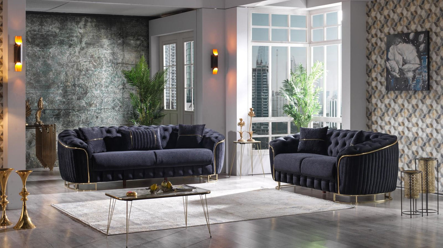 Rosa Turkish Sofa (Black)