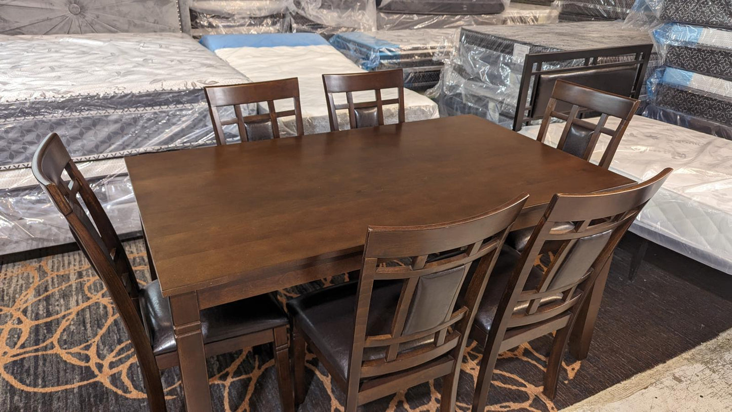 EVA Wooden Dining Table Set (7 Piece)