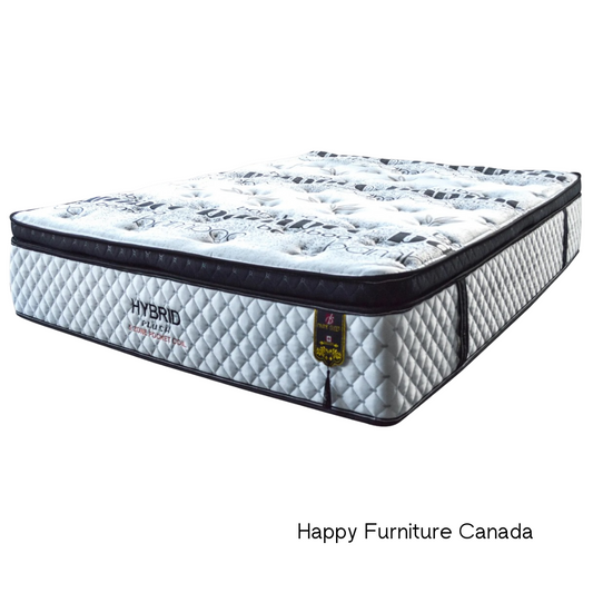 12-Inch Hybrid Plush Pure Pillow Top Pocket Coil Mattress | Soft Support