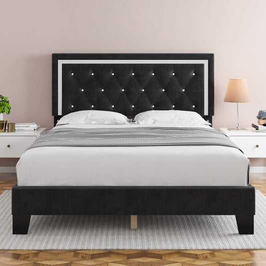LANE Fabric Bed (Black)