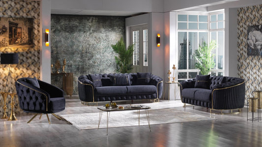 Rosa Turkish Sofa (Black)