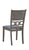 T-1079 - Antique Grey Round  Dinning Set - 4 chairs & table