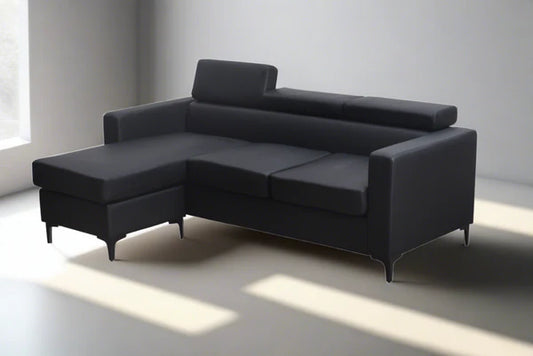 Shelly 3 Seater (PU Leather black)