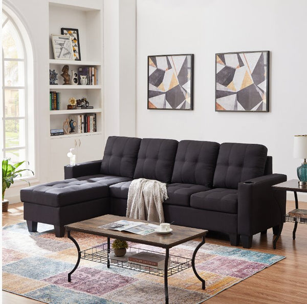 Dimond - Sectional 4 Seater - FABRIC