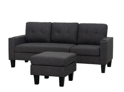 Chotu Fabric - 3 Seater with Ottoman