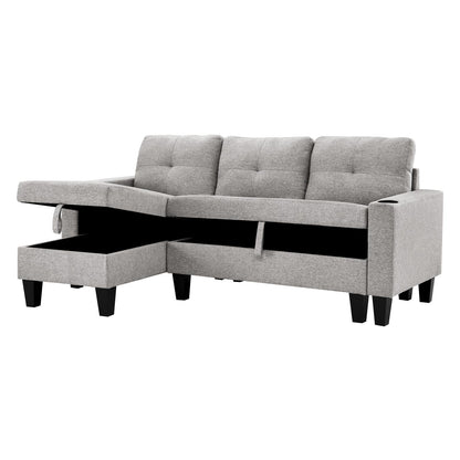 Johnny Storage Reversible Sectional