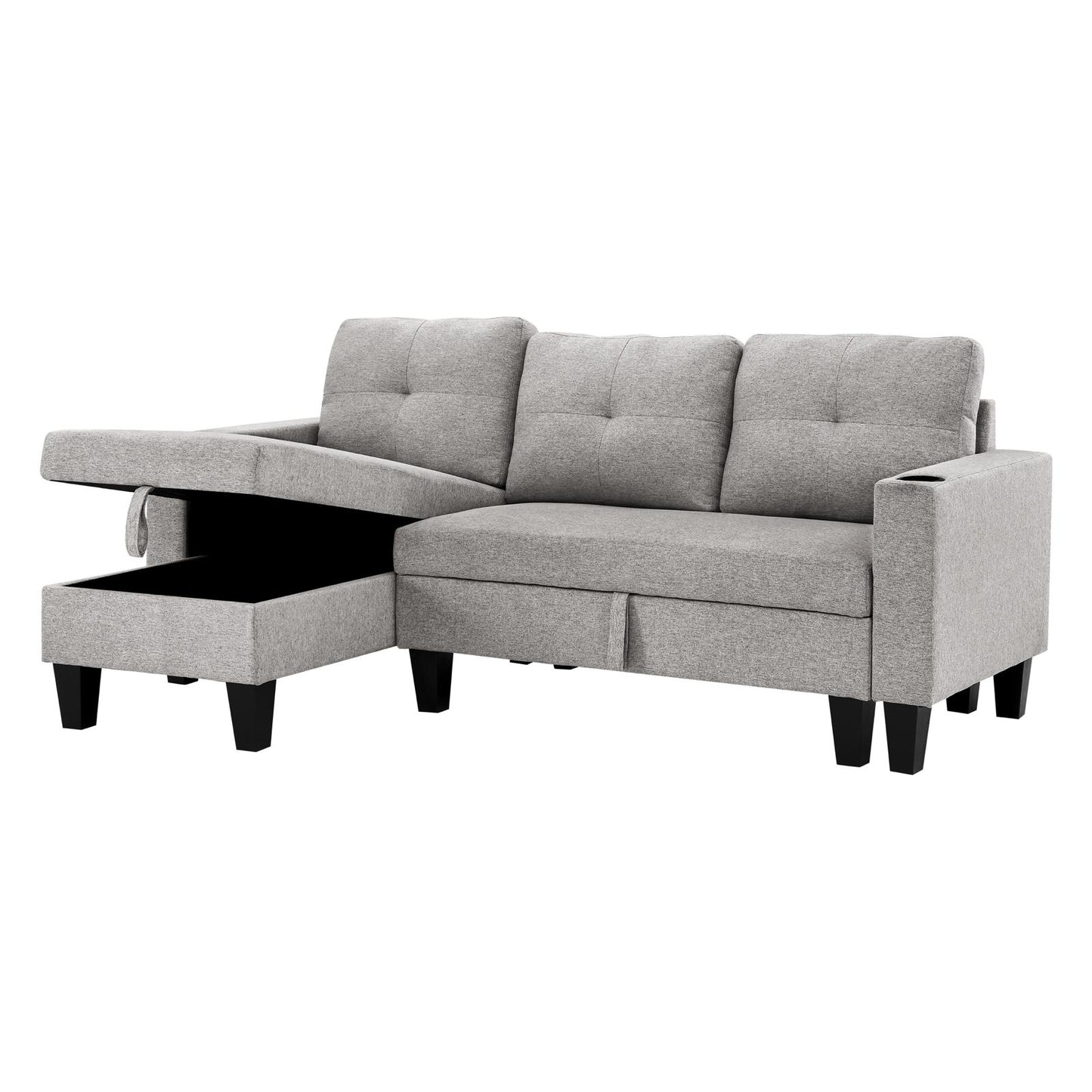 Johnny Storage Reversible Sectional