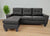 COZY 3 Seater Leather Sectional Storage Couch