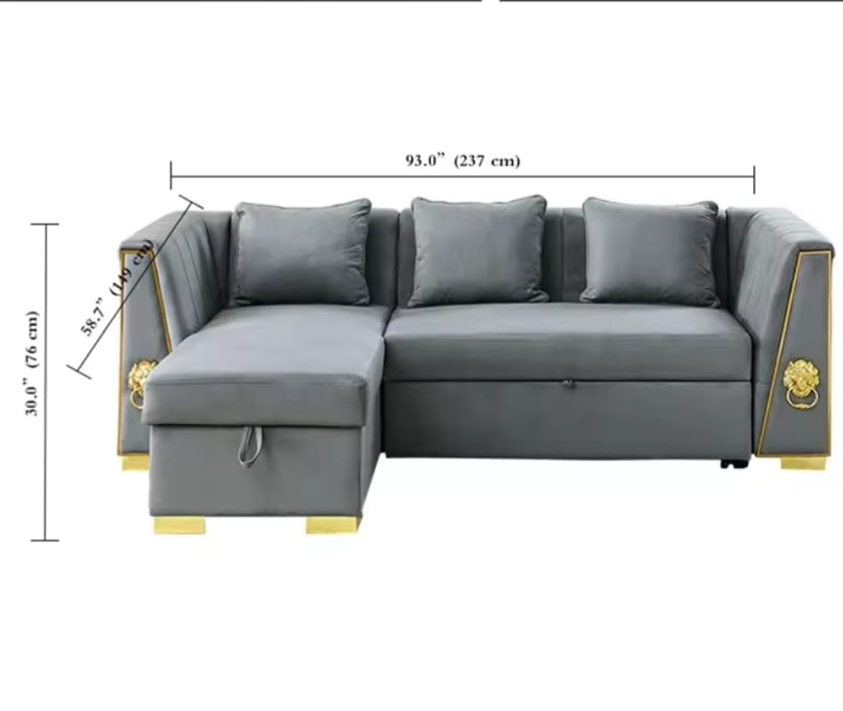 Versace 3 Seater Sofa Sleeper Sofa Bed