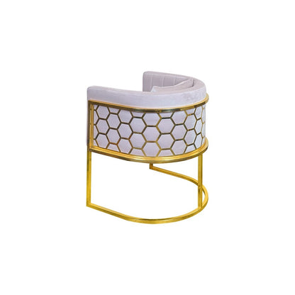 Honey Comb Metal Low Bar Chair