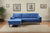 9122 - Velvet 3 Seater Reversible Sofa