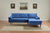 9122 - Velvet 3 Seater Reversible Sofa