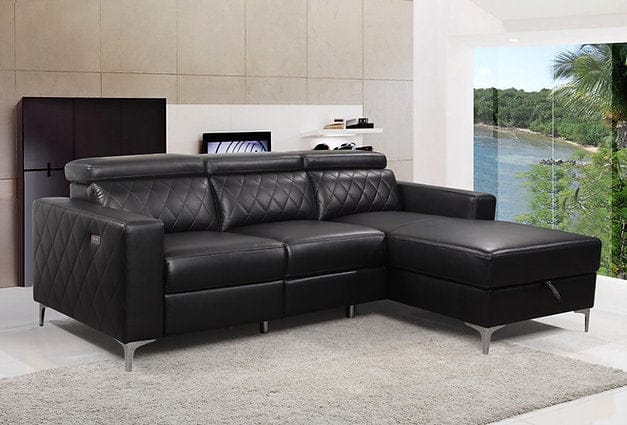 IF-9020 - Leather 3 Seater Power Recliner with Storage