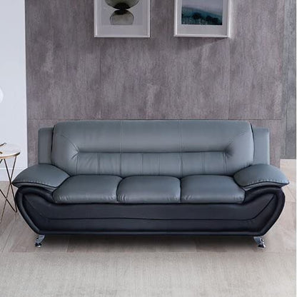 Speedy Grey & Black 3 Piece Sofa Set