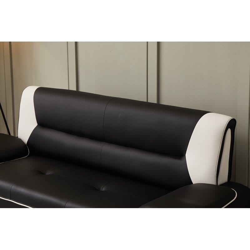 Speedy Dalia Black & White 3 Piece Sofa Set