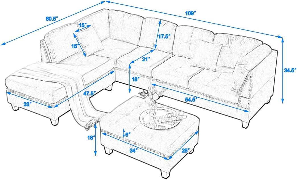 IRIS Reversible Sectional Couch