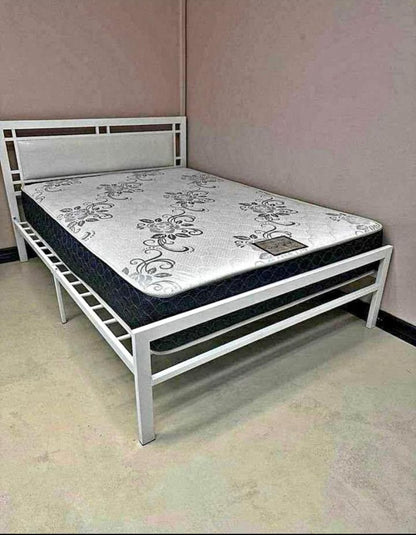 White Metal Bed Frame | Sleek and Durable Design