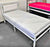 White Metal Bed Frame | Sleek and Durable Design