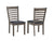 T-1080 - Antique Grey Square Dinning Set - 6 chairs & table