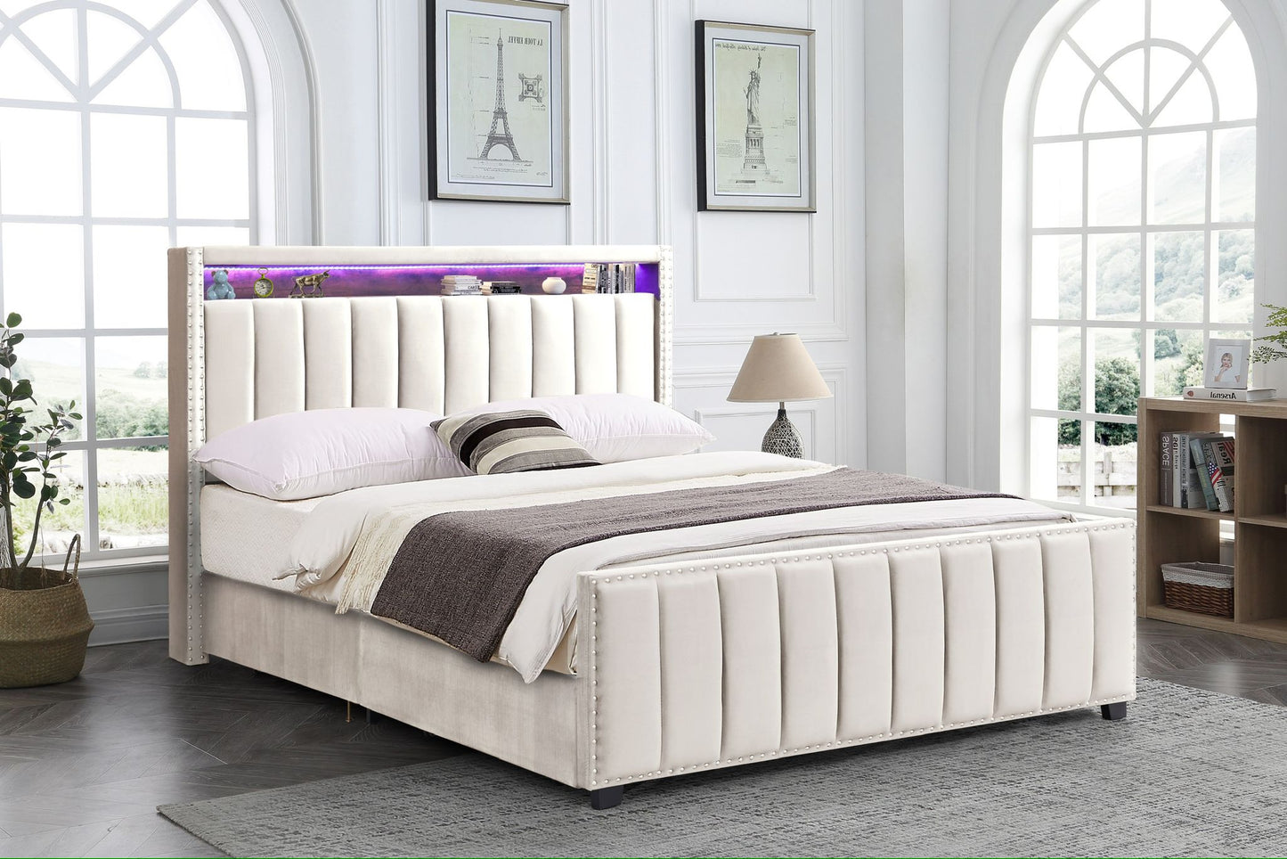 Mark Storage LED Bed Frame